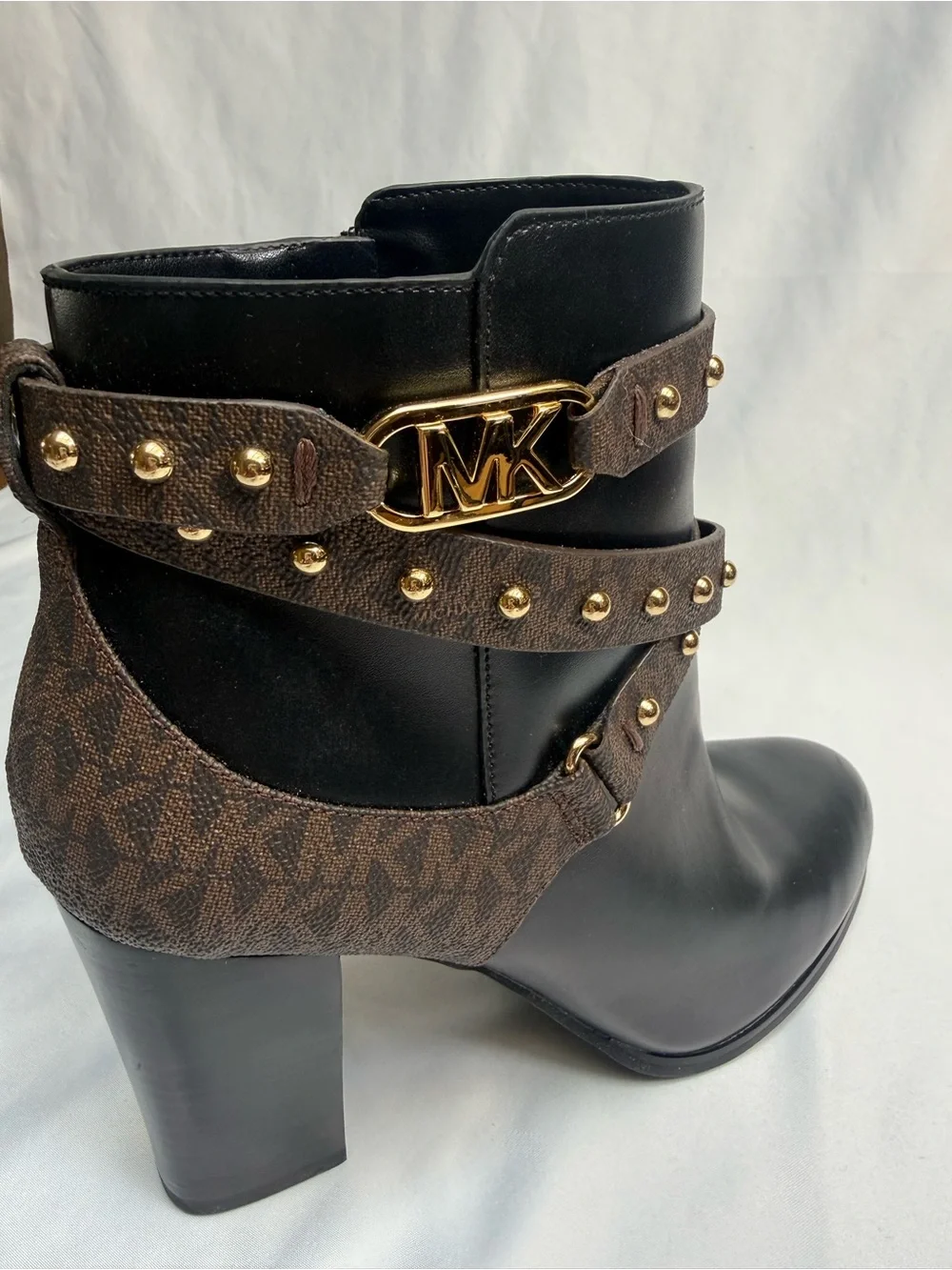 Michael Kors Kincaid Brown Studded Bootie Women’s Size 8.5m Retail $295
